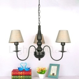 Designer Touch Decorative 3 Light Traditional Classic Integrated Metal Chandelier