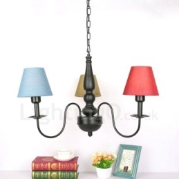 Designer Touch Decorative 3 Light Traditional Classic Integrated Metal Chandelier