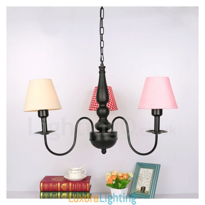 Designer Touch Decorative 3 Light Traditional Classic Integrated Metal Chandelier