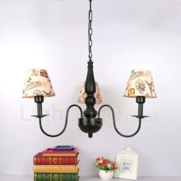 Designer Touch Decorative 3 Light Traditional Classic Integrated Metal Chandelier