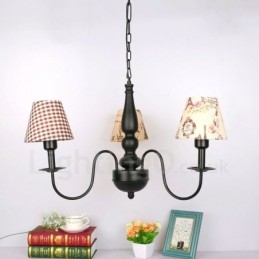 Designer Touch Decorative 3 Light Traditional Classic Integrated Metal Chandelier