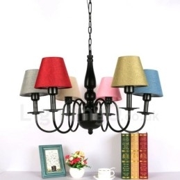 Designer Touch Decorative 6 Light Mediterranean Style Integrated Metal Chandelier