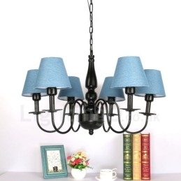 Designer Touch Decorative 6 Light Mediterranean Style Integrated Metal Chandelier