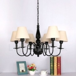 Designer Touch Decorative 6 Light Mediterranean Style Integrated Metal Chandelier