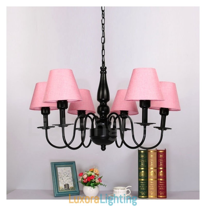 Designer Touch Decorative 6 Light Mediterranean Style Integrated Metal Chandelier