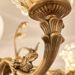 Designer Touch Decorative 6 Light Traditional Classic Integrated Metal Chandelier