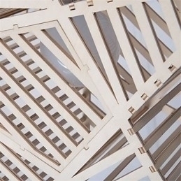 Designer Touch Decorative Vintage Five pointed Star Wood Chandelier