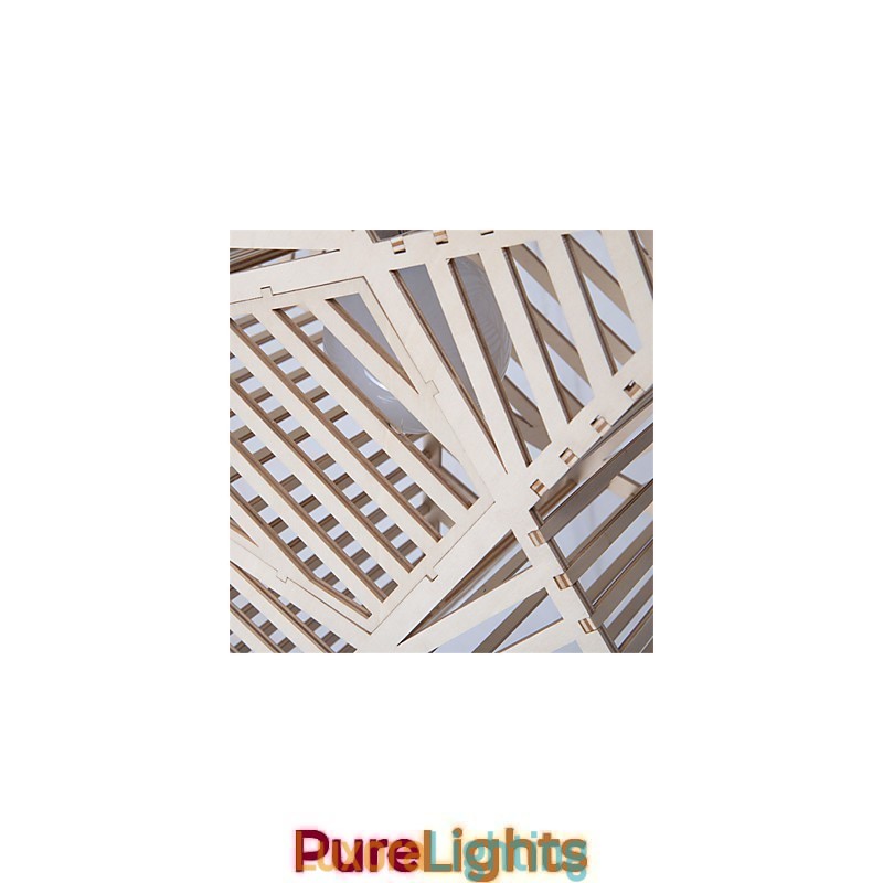 Designer Touch Decorative Vintage Five pointed Star Wood Chandelier