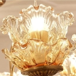 Designer Touch Decorative 8 Light Traditional Classic Integrated Metal Chandelier