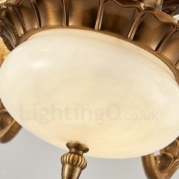 Designer Touch Decorative 8 Light Traditional Classic Integrated Metal Chandelier