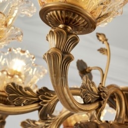 Designer Touch Decorative 15 Light Traditional Classic Integrated Metal Chandelier