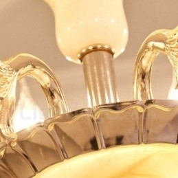 Designer Touch Decorative 6 Light Traditional Classic Integrated Metal Chandelier