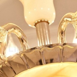 Designer Touch Decorative 8 Light Traditional Classic Integrated Metal Chandelier