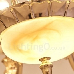 Designer Touch Decorative 8 Light Traditional Classic Integrated Metal Chandelier