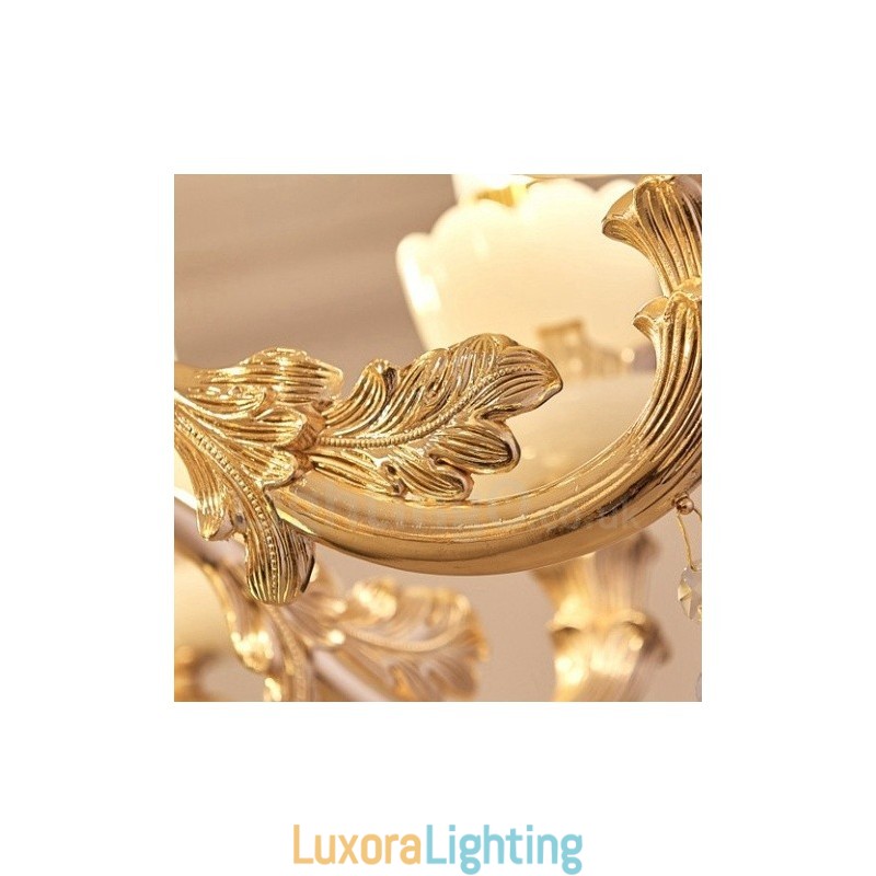 Designer Touch Decorative 15 Light Traditional Classic Integrated Metal Chandelier