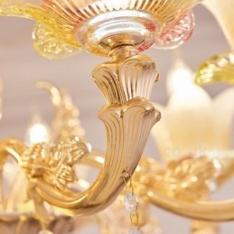 Designer Touch Decorative 8 Light Traditional Classic Integrated Metal Chandelier