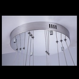 Designer Touch Decorative Pendant Light Modern Lighting Warm White Three Rings D204060 Transparent K9 Large Crystal Ceiling Lights