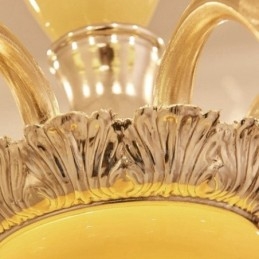 Designer Touch Decorative 6 Light Traditional Classic Integrated Metal Luxury Chandelier