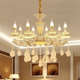 Designer Touch Decorative 8 Light Traditional Classic Integrated Metal Chandelier