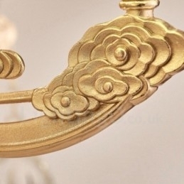 Designer Touch Decorative 8 Light Traditional Classic Integrated Metal Chandelier