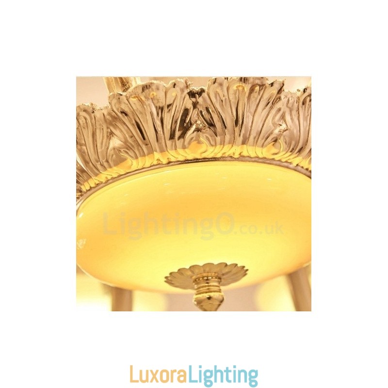 Designer Touch Decorative 8 Light Traditional Classic Integrated Metal Chandelier