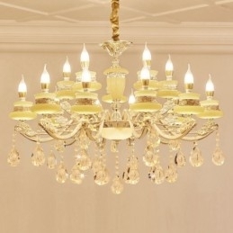 Designer Touch Decorative 15 Light Traditional Classic Integrated Metal Chandelier