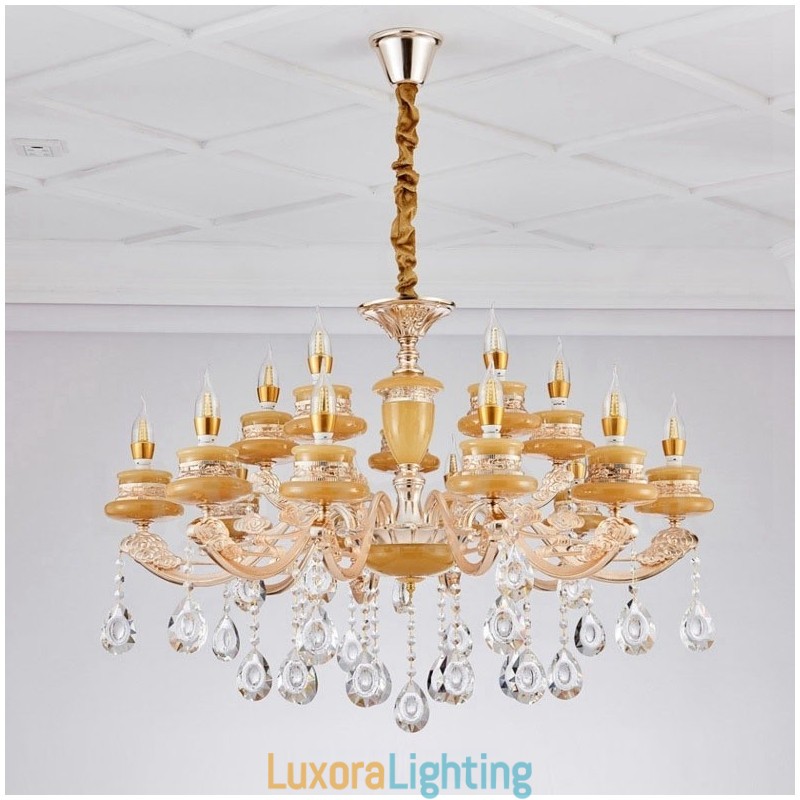 Designer Touch Decorative 15 Light Traditional Classic Integrated Metal Chandelier