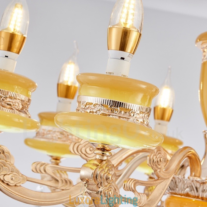 Designer Touch Decorative 15 Light Traditional Classic Integrated Metal Chandelier