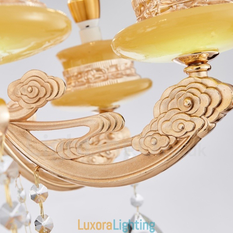 Designer Touch Decorative 15 Light Traditional Classic Integrated Metal Chandelier