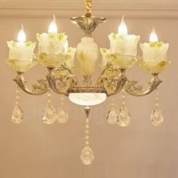Designer Touch Decorative 6 Light Traditional Classic Integrated Metal Chandelier