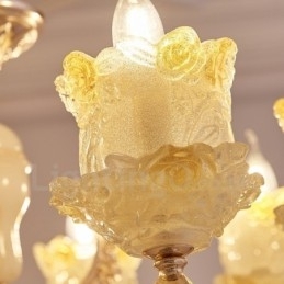 Designer Touch Decorative 8 Light Traditional Classic Integrated Metal Chandelier