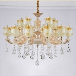 Designer Touch Decorative 15 Light Traditional Classic Integrated Metal Chandelier