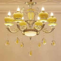 Designer Touch Decorative 6 Light Traditional Classic Integrated Metal Chandelier