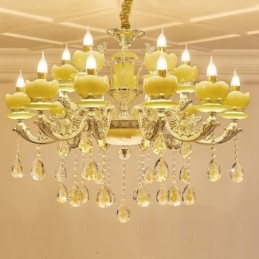 Designer Touch Decorative 15 Light Traditional Classic Integrated Metal Chandelier