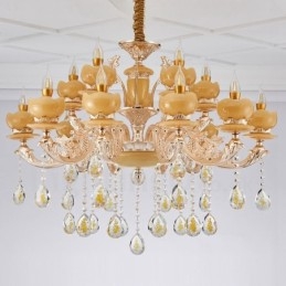 Designer Touch Decorative 15 Light Traditional Classic Integrated Metal Chandelier