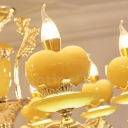 Designer Touch Decorative 15 Light Traditional Classic Integrated Metal Chandelier