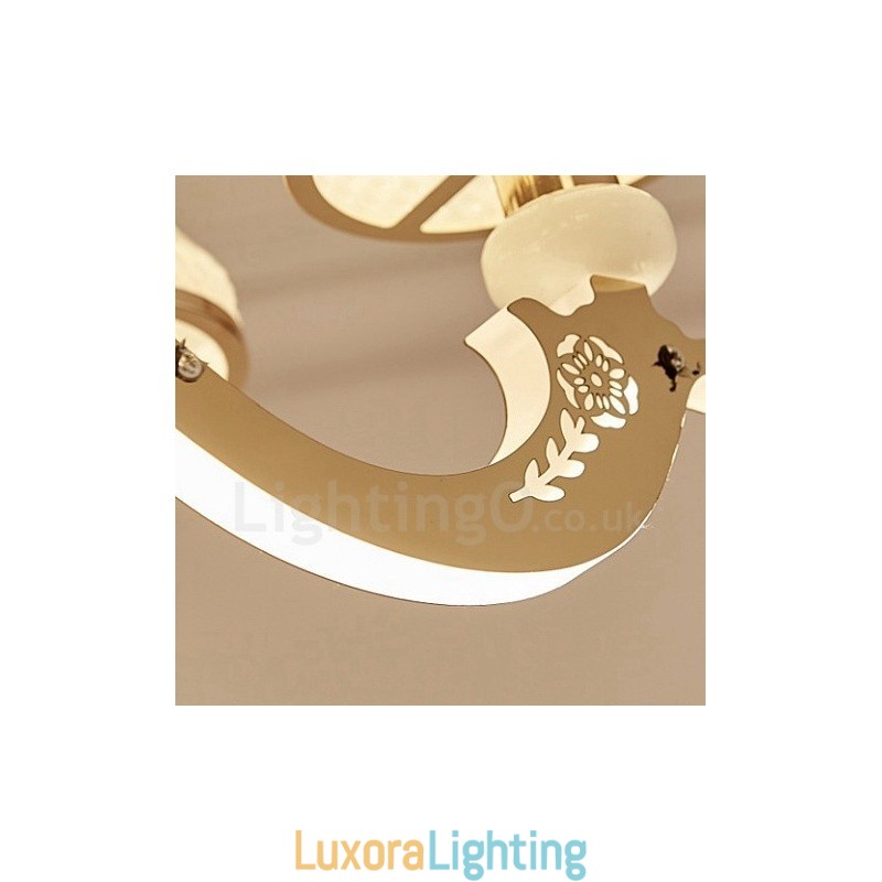 Designer Touch Decorative 6 Light Traditional Classic Integrated Metal Luxury Candle Chandelier