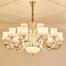 Designer Touch Decorative 15 Light Traditional Classic Integrated Metal Chandelier