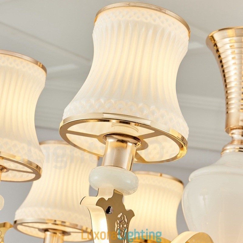 Designer Touch Decorative 15 Light Traditional Classic Integrated Metal Chandelier