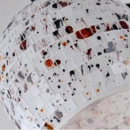 Designer Touch Decorative 4 Light Mediterranean Style Integrated Chandelier with Glass Shade