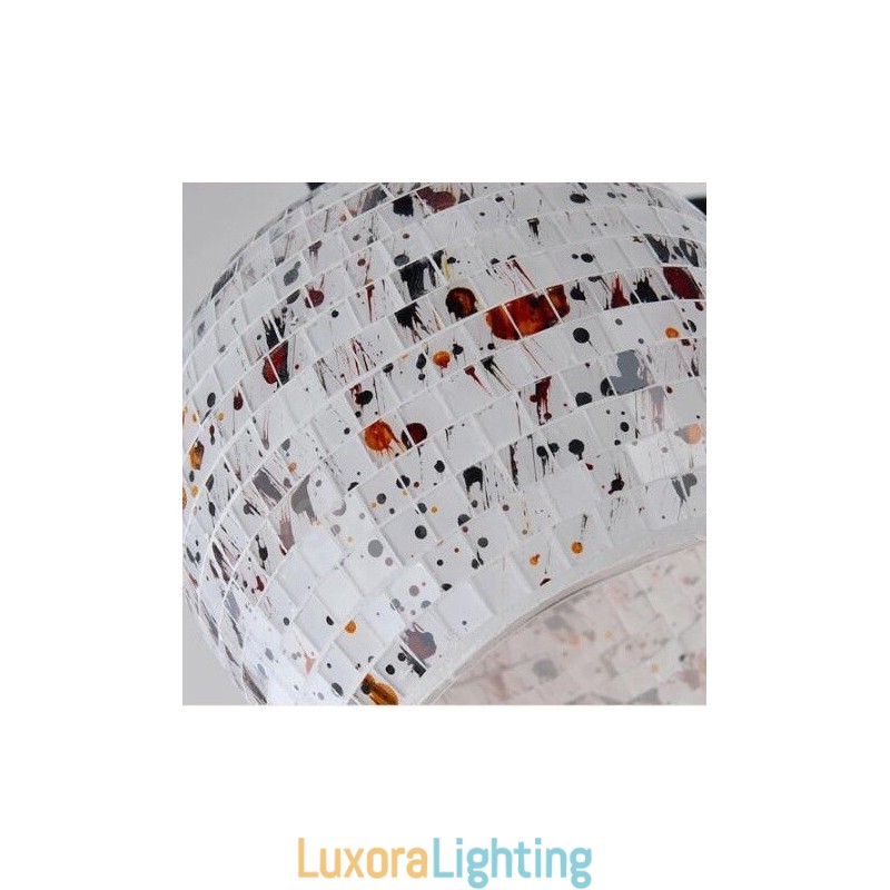 Designer Touch Decorative 7 Light Mediterranean Style Integrated Chandelier with Glass Shade