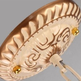 Designer Touch Decorative 11 Light Mediterranean Style Integrated Metal Chandelier with Glass Shade