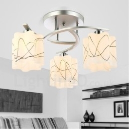 Designer Touch Decorative 3 Light Modern Contemporary Integrated Chandelier