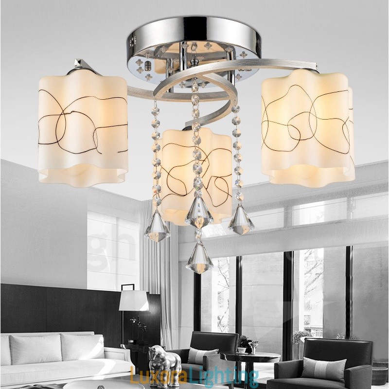 Designer Touch Decorative 3 Light Modern Contemporary Integrated Chandelier