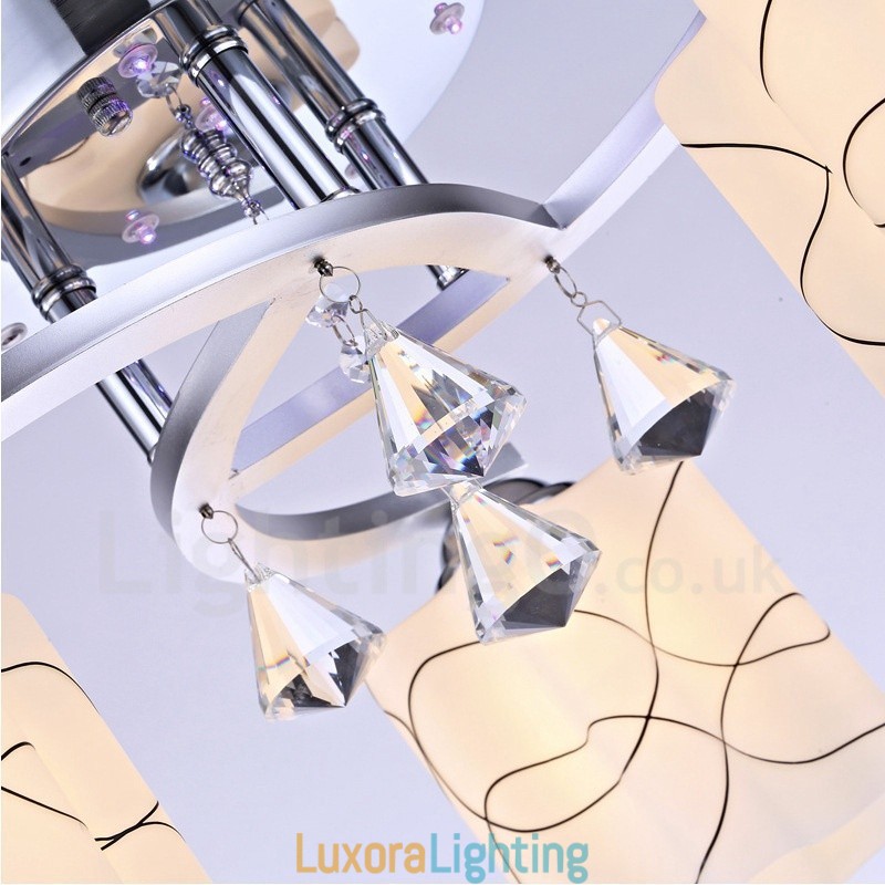 Designer Touch Decorative 3 Light Modern Contemporary Integrated Chandelier