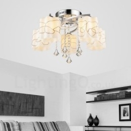 Designer Touch Decorative 5 Light Modern Contemporary Integrated Chandelier
