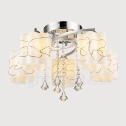 Designer Touch Decorative 5 Light Modern Contemporary Integrated Chandelier