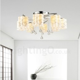 Designer Touch Decorative 8 Light Modern Contemporary Integrated Chandelier