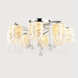 Designer Touch Decorative 8 Light Modern Contemporary Integrated Chandelier