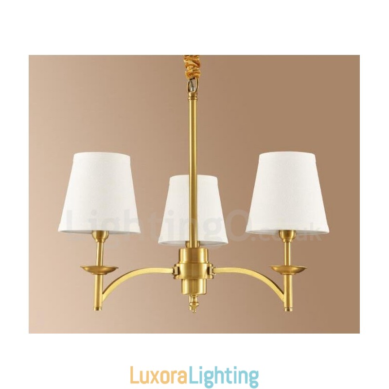 Designer Touch Decorative 3 Light Rustic Lodge Integrated Metal Copper Chandelier